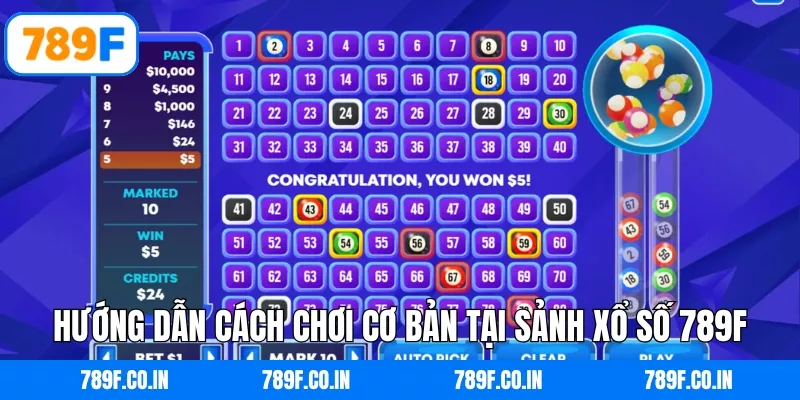 Hướng dẫn cách chơi cơ bản tại sảnh xổ số 789F